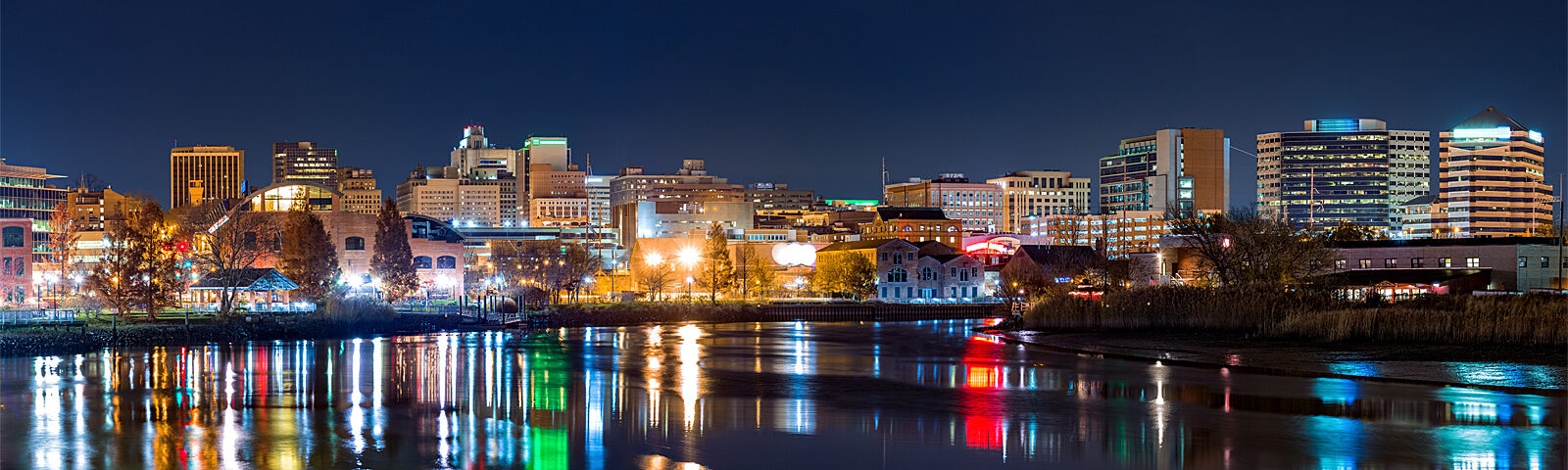 Wilmington Delaware skyline night Wilmington Delaware skyline night